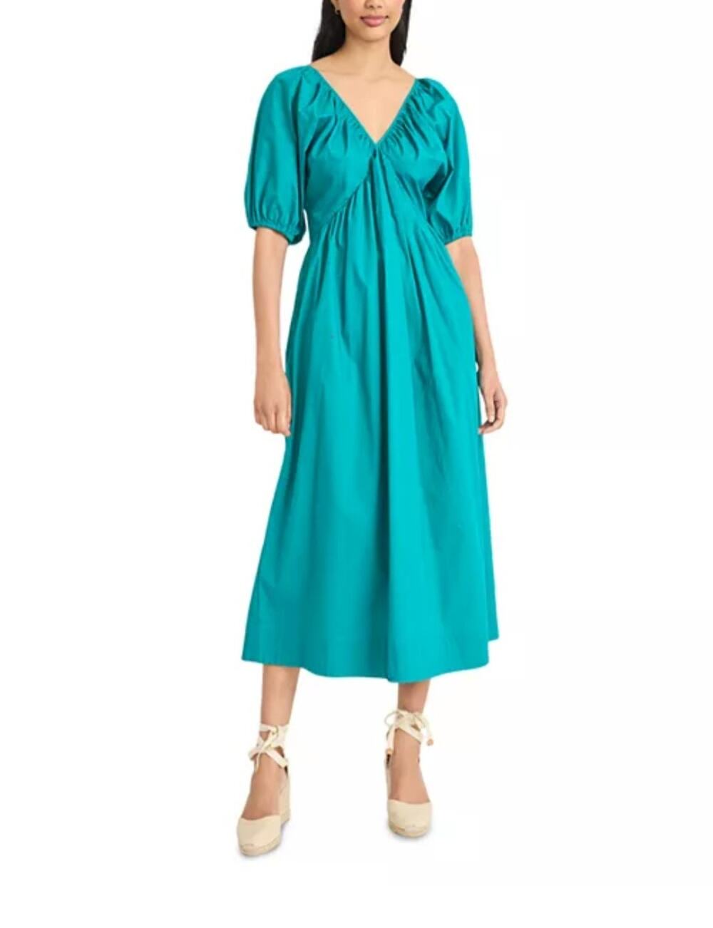 #289 MSRP $148 NWT SOLD OUT ONLINE THE GOOD JOURNEY TEAL MIDI DRESS ♡SIZE 12♡